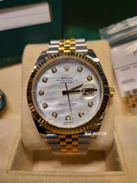 rolex 41mm mother of pearl